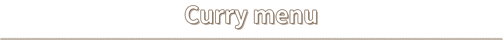 Curry menu